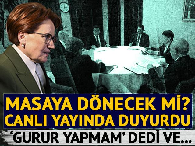 Meral Akşener masaya dönecek mi? Gazeteci Sevilay Yılman açıkladı… ‘Gurur yapmam’ dedi ve…