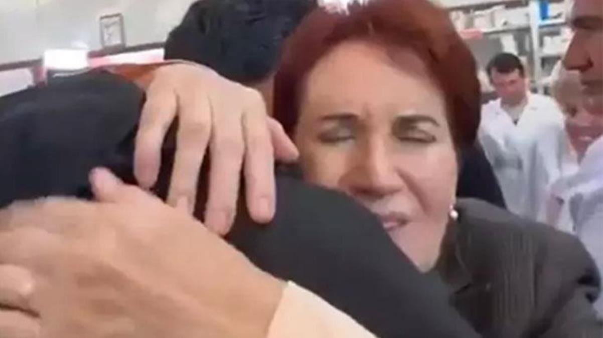 Deprem bölgesinde karşılaştığı Gökhan Zan’a sarılan Meral Akşener’den duygu dolu sözler