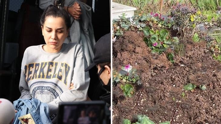 Hırsızlar, içinde para gömülü olduğu düşüncesiyle Dilan Polat’ın annesinin mezarını kazdı