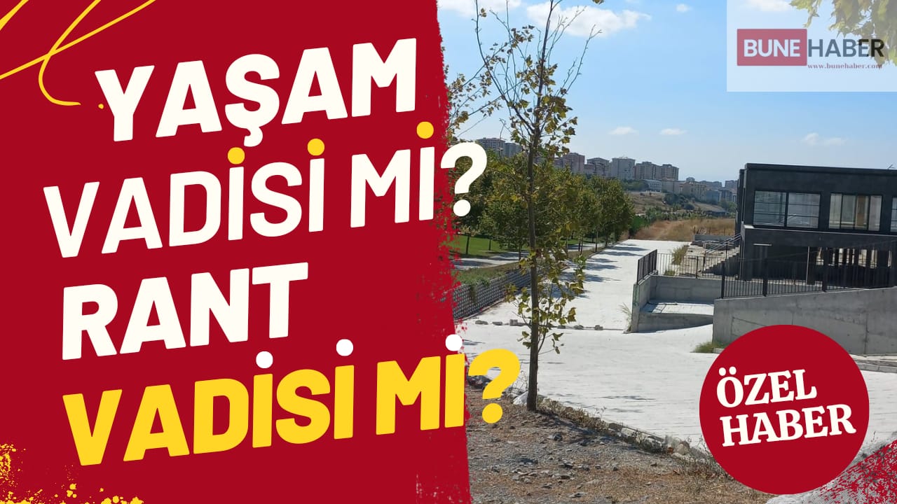 Yaşam vadisi mi,rant vadisi mi?