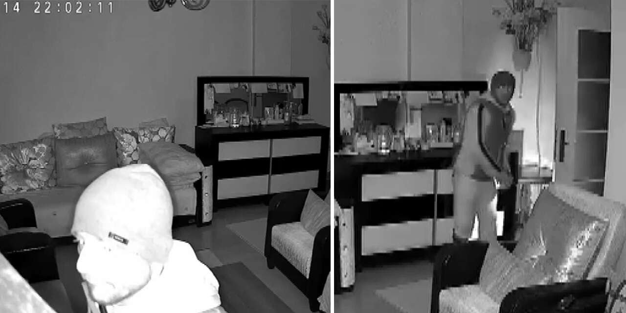 Evine giren hırsızın aklını aldı! O anlar saniye saniye kamerada